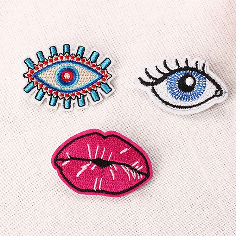 Смешная многоцветная вышитая нашивка ручной работы сделай сам наклейки для