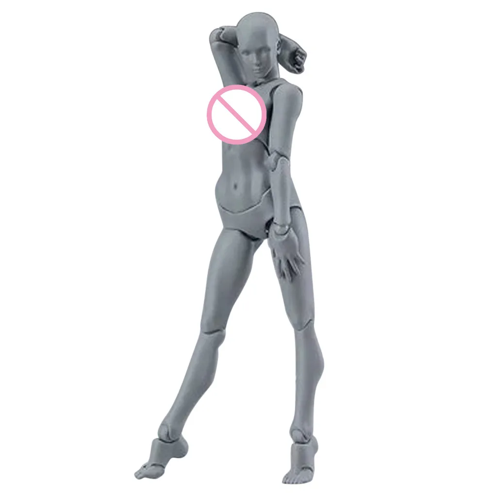 ПВХ Фигурки тела модель манекен bjd арт схематичный эскиз фигурка 3D13cm фигурка игрушки художника подвижная Мужская Женская фигурка с шарнирными соединениями