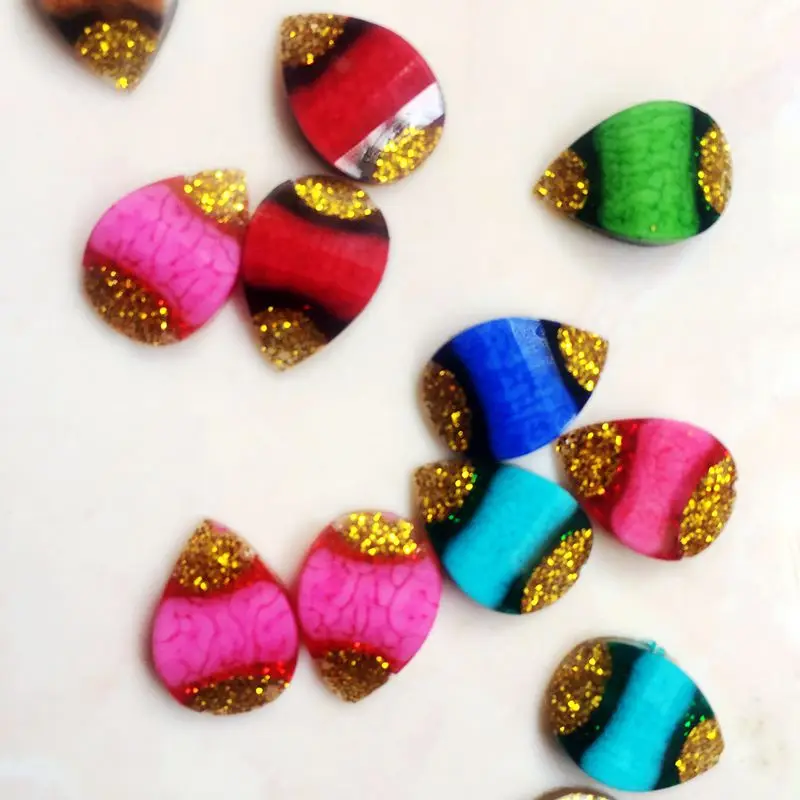 60 шт. украшения для волос в виде капель воды домашние скрапбукинга стразы из