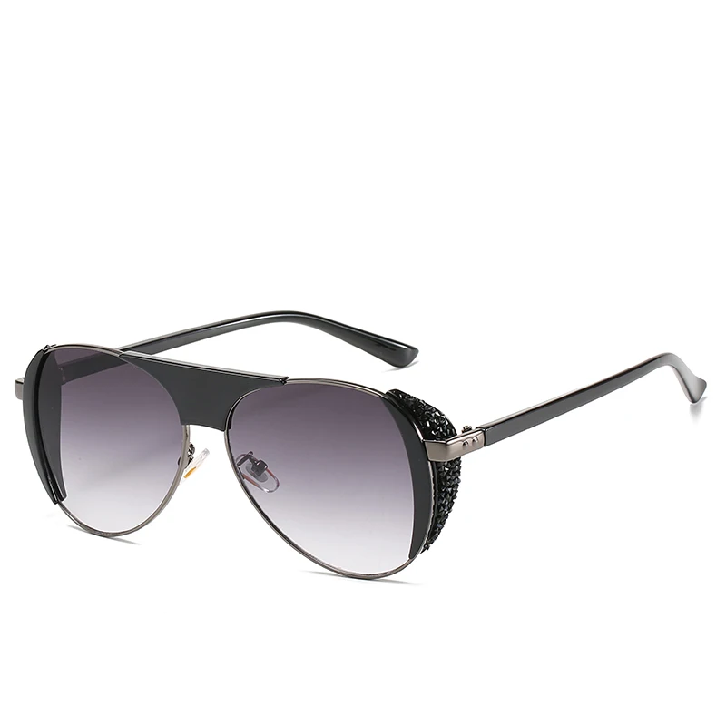 

Retro Round Fishing Sunglasses Women Brand Designer Sun Glasses for Women Alloy Mirror Sunglasses Ray Female Oculos De Sol