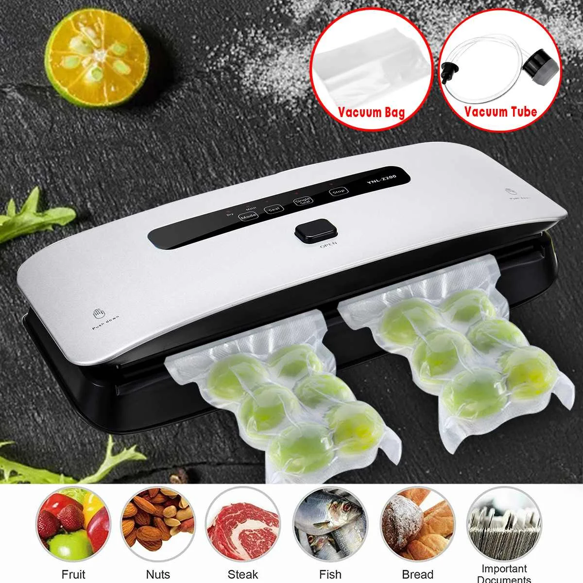 Автоматический вакуумный упаковщик посылка для Кухня держать Еда свежий |