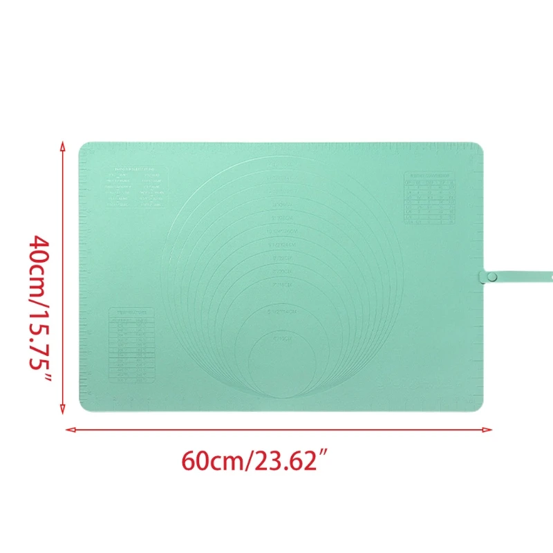 

Non Stick Silicone Baking Mat With Measurement Fondant Counter Mat