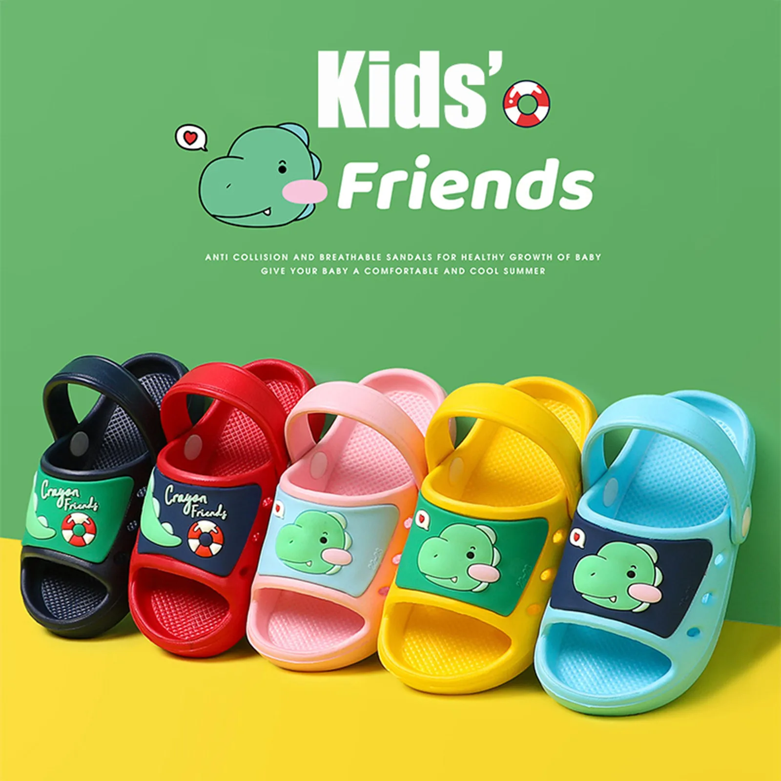 

Fashion Kids Slippers Boys Girl Garden Shoes Beach Slippets Children Cartoon Sandal Baby Spring Summer Sandals Toddler Slippers