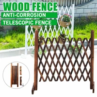 100cm retractable expanding fence decorative wooden fence pet safety fence for patio garden lawn decoration garden fence