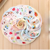 10pcsset pure cotton brushed baby bibs 100 cotton color waterproof saliva towel for 0 1 years old baby bibs towel random color