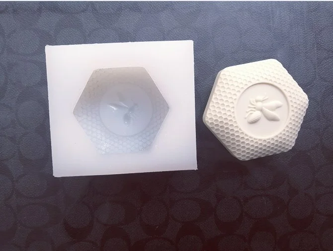 Вафельная Ткань силиконовые формы мыло с изображением пчелы пресс-форм Еда Класс