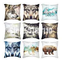 horse eagle elephant deer lion pillowcase decorative sofa cushion case bed pillow cover home decor car cushion cover pillow case