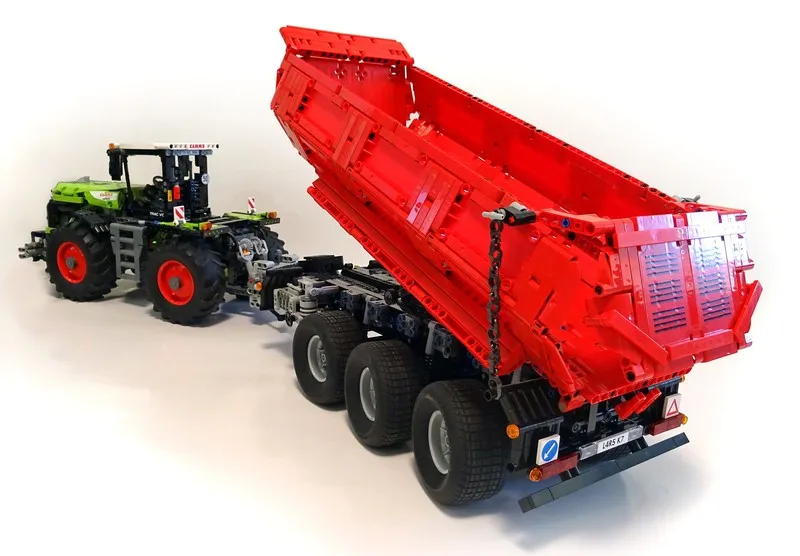 Новая технология строительный блок и 42054 тракторный совместимый прицеп MOC-8830