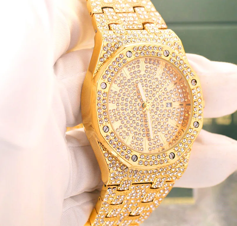 Часы наручные мужские кварцевые в стиле хип-хоп | Наручные часы