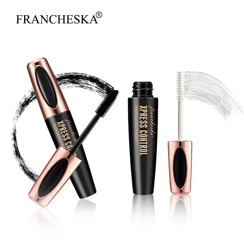 

Femali 4D Mascara Waterproof Silk Fiber Magic Mascara Long Standing Lengthening Eyelash Extension Stereoscopic Curling Thick 3D