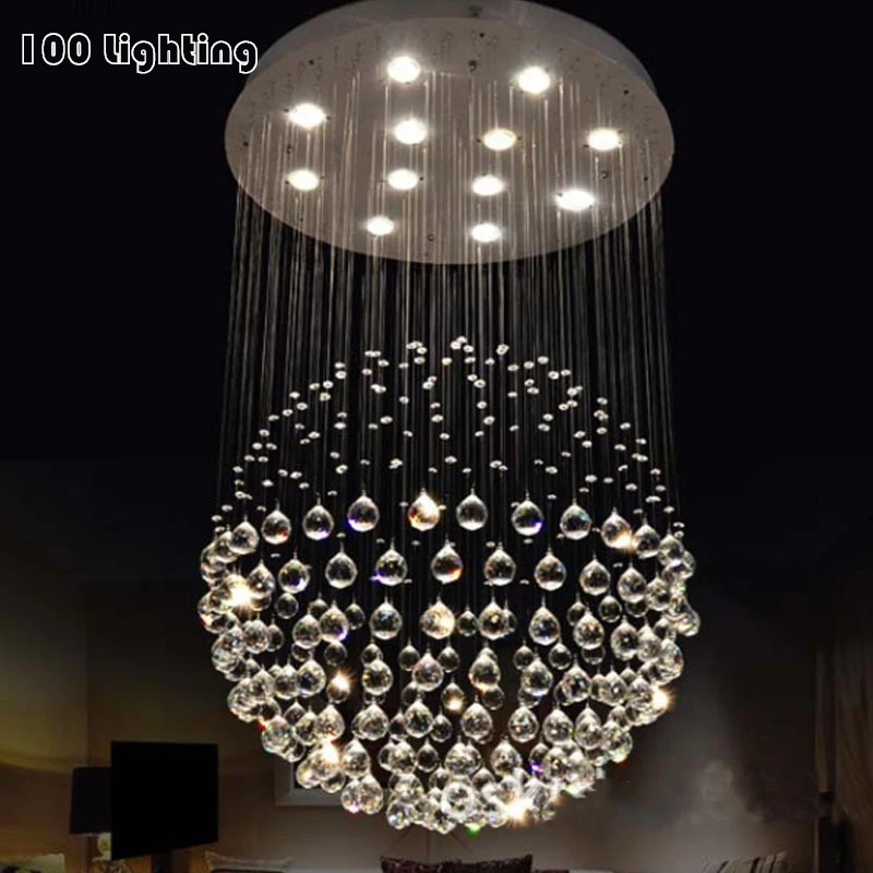 

Modern Crystal Hall Parlor LED Pendant Lights Restaurant Romantic Hanging Light Fixtures Star Bright Home Decoration Hanglamp