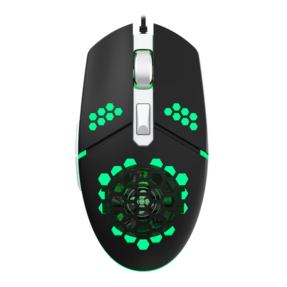 

G25 Laptop Computer Ergonomic Mice Silent Laptop Desktop Professional Computer Mouse with Cooling Fan Honeycomb Shell