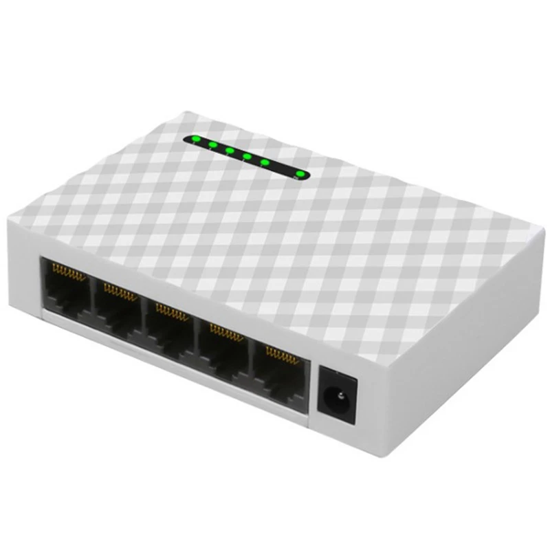 5-Порты и разъёмы Сетевой коммутатор Gigabit 4-проводной RJ45 Ethernet 1000 Мбит/с