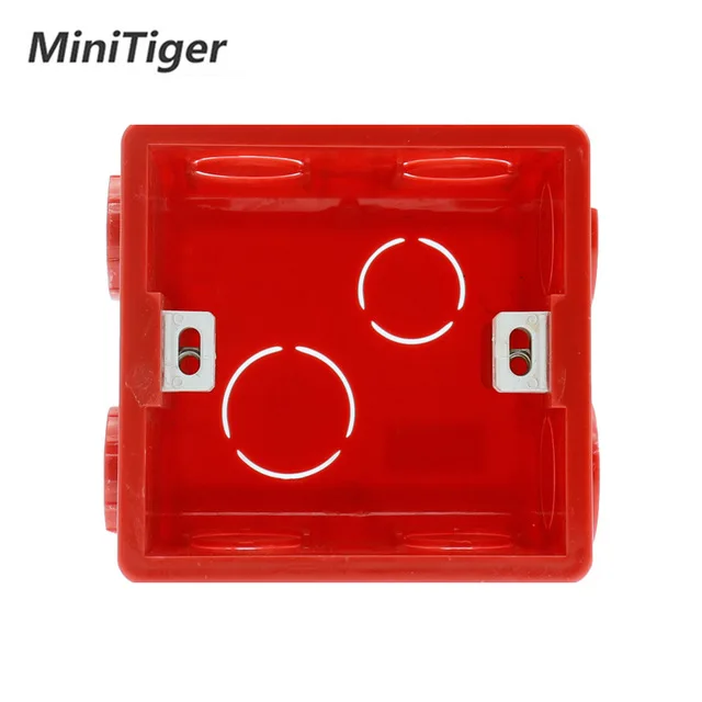 MiniTiger ЕС стандарт 1 банда 1 способ сенсорный выключатель, AC 220~ 250 В, белая кристальная стеклянная панель, без дистанционного управления Сенсорный переключатель - Цвет: Mount box-2