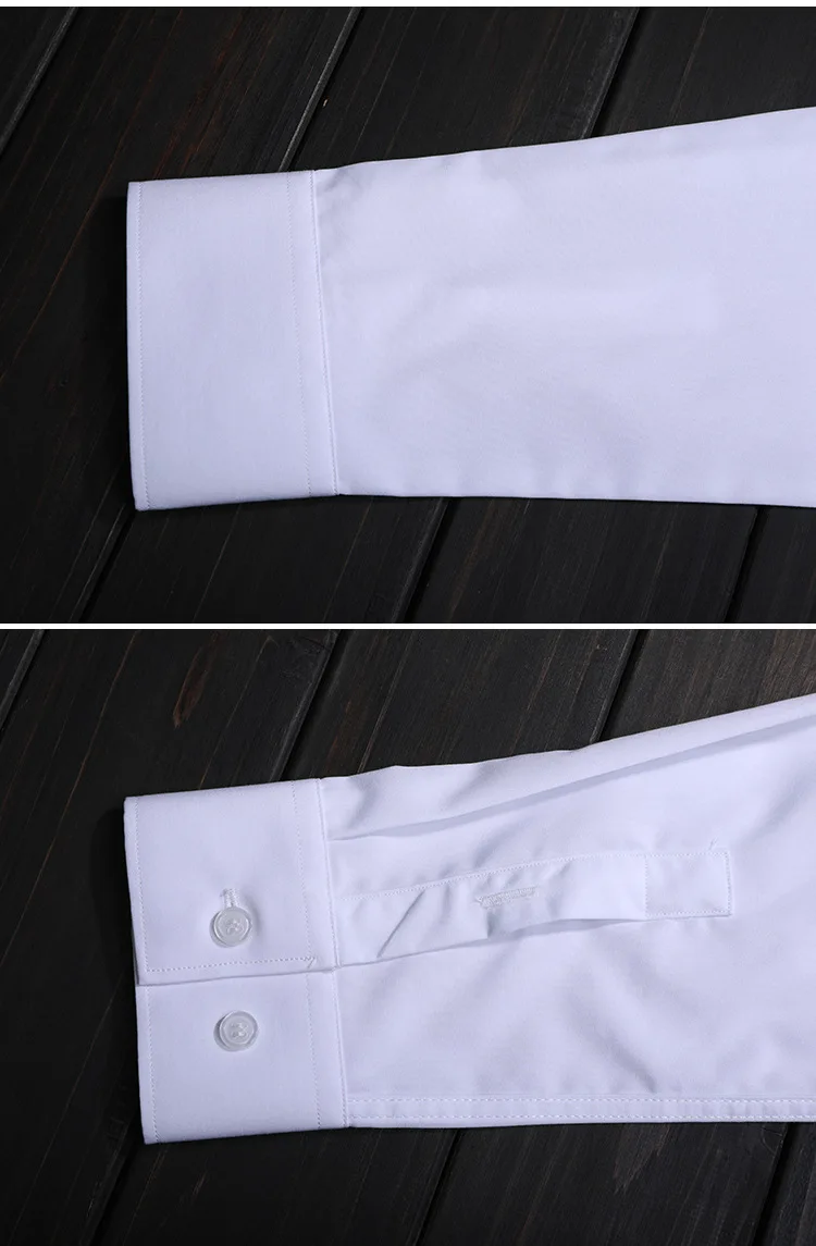 

4 Color Men Shirt Luxury Embroidered Collar Mens Dress Shirt White Black Navy Blue Solid Mens Shirts Casual Slim Fit