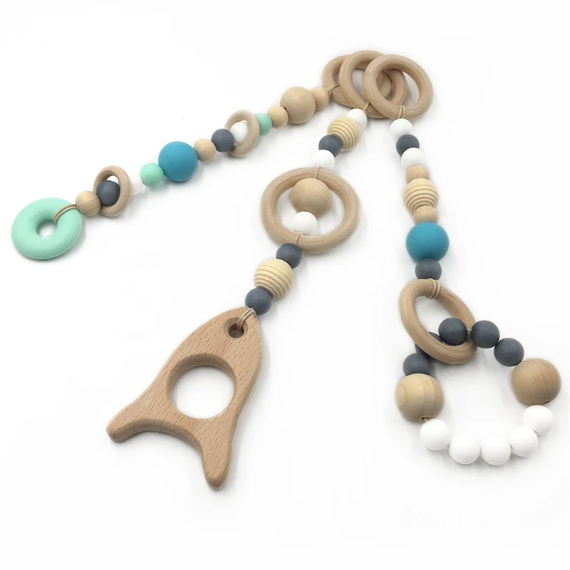 Coskiss-Cuentas redondas de silicona para dentici&oacute;n de beb&eacute;, abalorios para morder, 19mm, 20 unidades-2