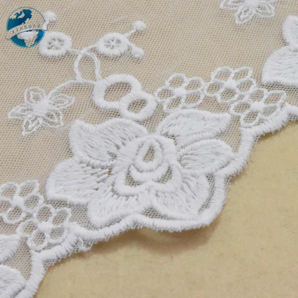 11cm wide cotton embroidery lace sewing ribbon guipure trim wedding decoration DIY dolls dress Accessories fabric edge#4054 | Дом и сад