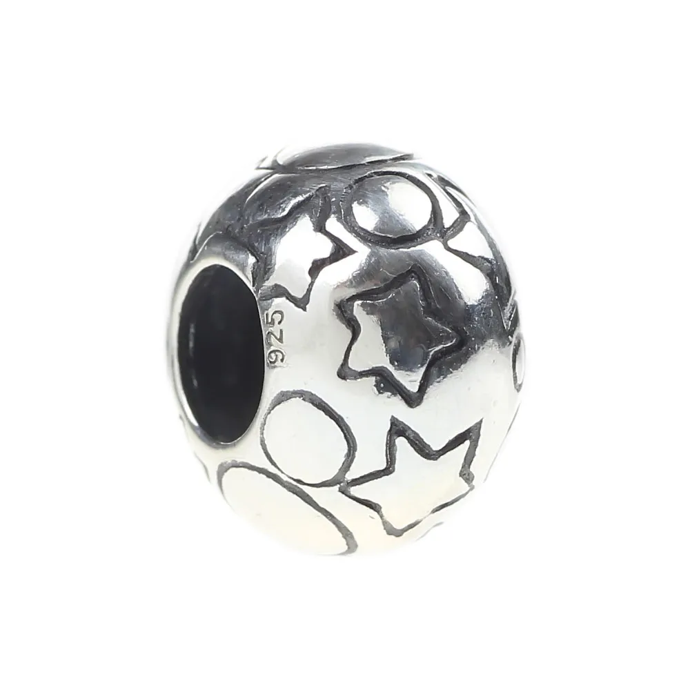 925 пробы серебро очарование бисера сказочные Носки с рисунком звезды и пузырей