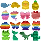 18 формы пуш-ап пузырь сенсорная игрушка анти-игрушка для снятия стресса, сжимающаяся игрушка Портативный антистресс головоломки палец фитнес доска для упражнений силиконовые игрушки