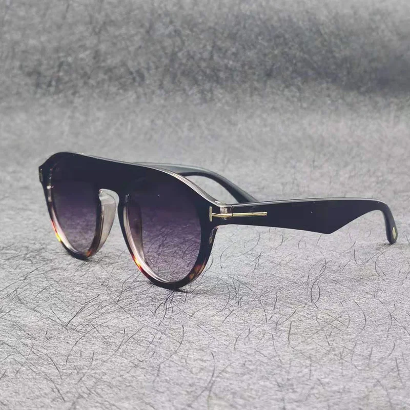 Ретро черные круглые солнцезащитные очки в стиле стимпанк Мужские Винтажные