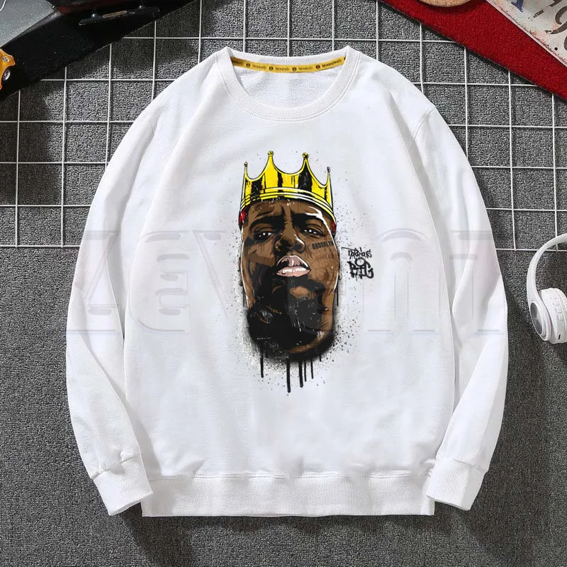 Бигги Смолс известный B.I.G. Мужская Повседневная Толстовка с принтом в стиле