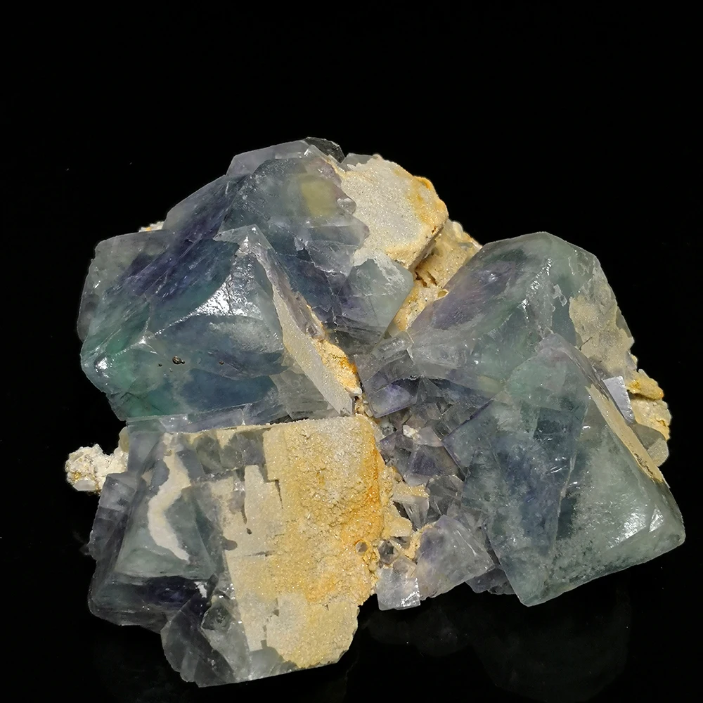 

534g E1-1b Natural Stone Purple and Green Fluorite Mineral Crystal Specimen from Yaogangxian Hunan Province China