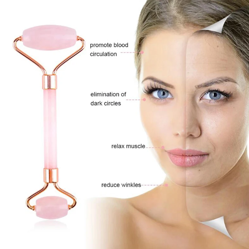 2pcs/set Face Massage Roller Guasha Scraper Board Kit Lifting Up Wrinkles Removal | Красота и здоровье