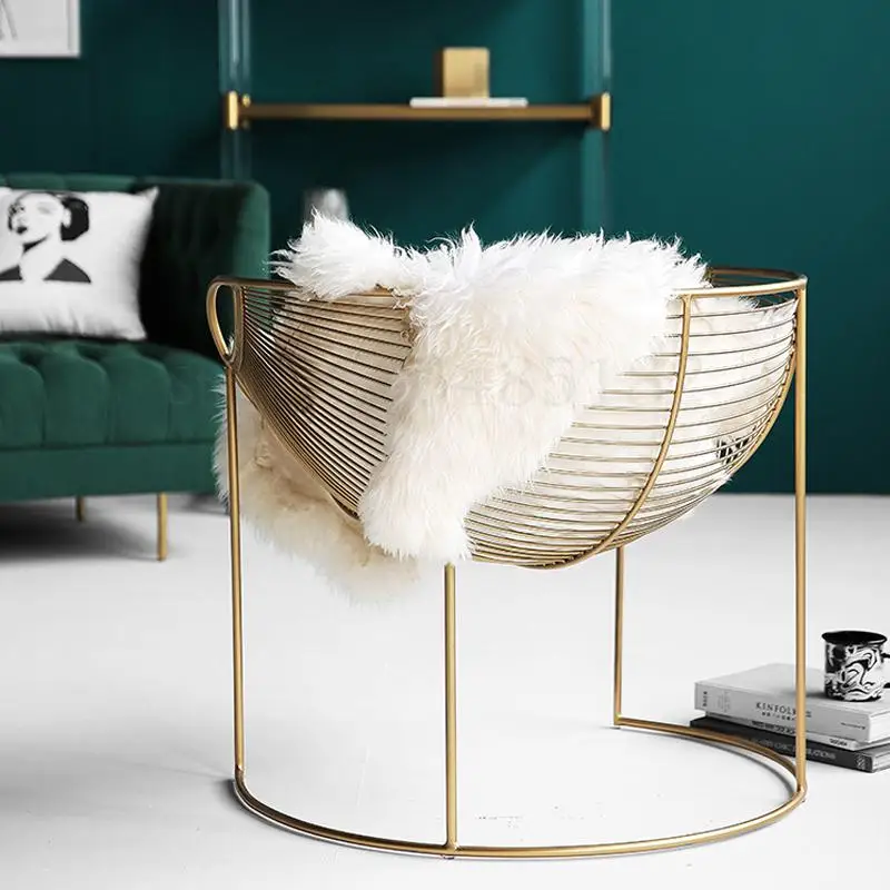 Скандинавское одиночное кресло Золотой Железный диван маленький для гостиной |