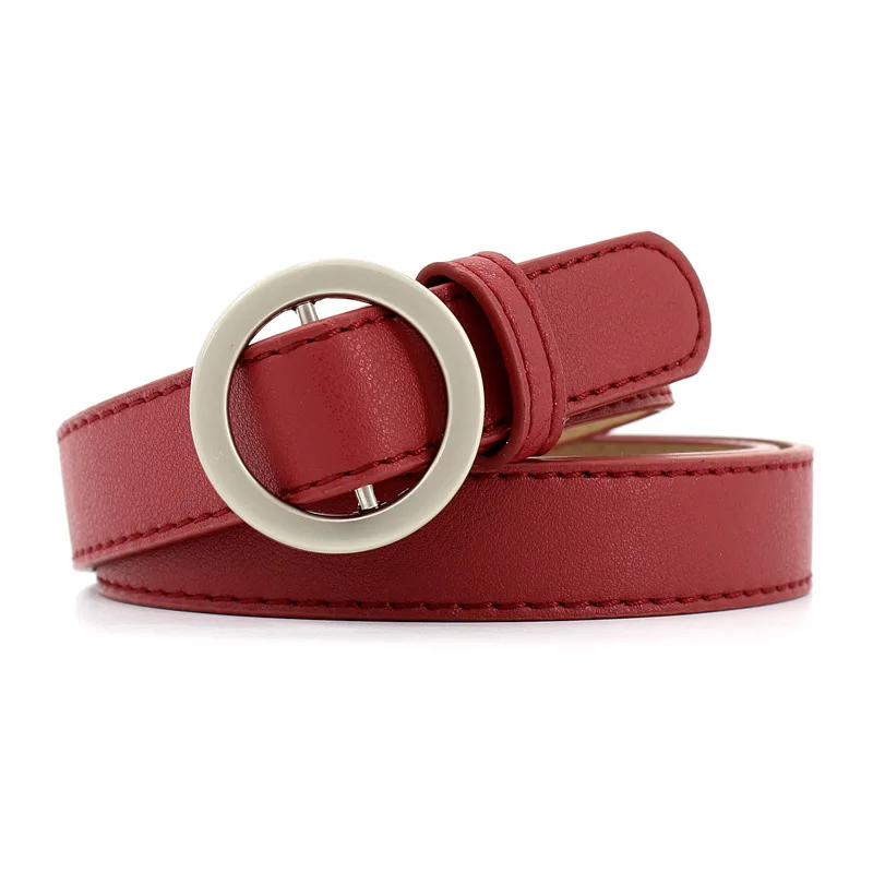 

New Simplicity Women's Leather Belt Black Fashion Pin Buckle Jeans Belt Female PU Leisure Belt Hot Selling Waistband