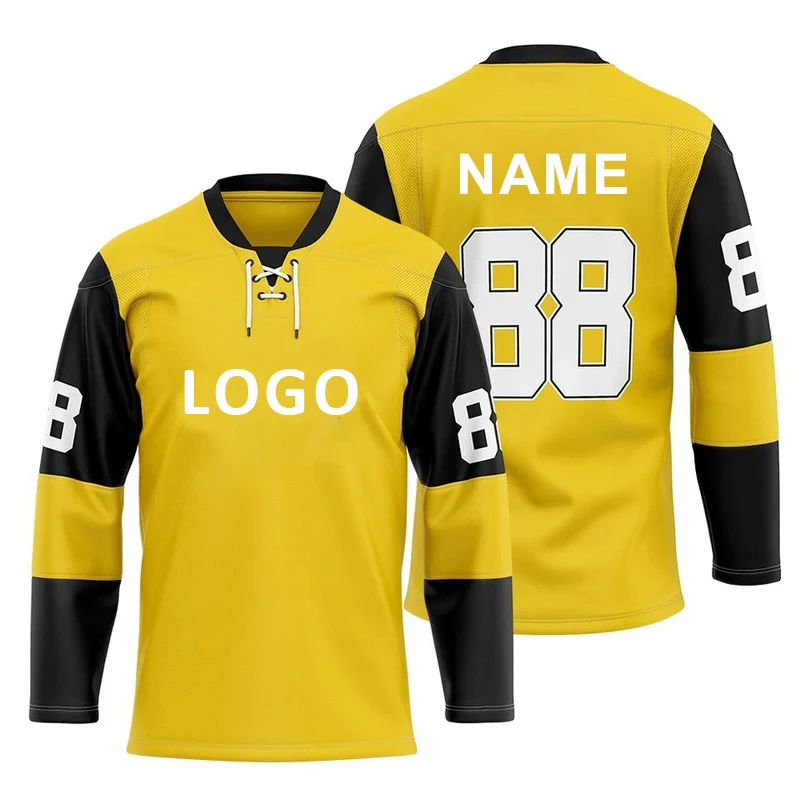 

Cheap Hockey Jersey Sublimation Team Name Logo Printed Ice Hockey Shirts Uniform Wear Wholesale Goalie Jersey Plus Size