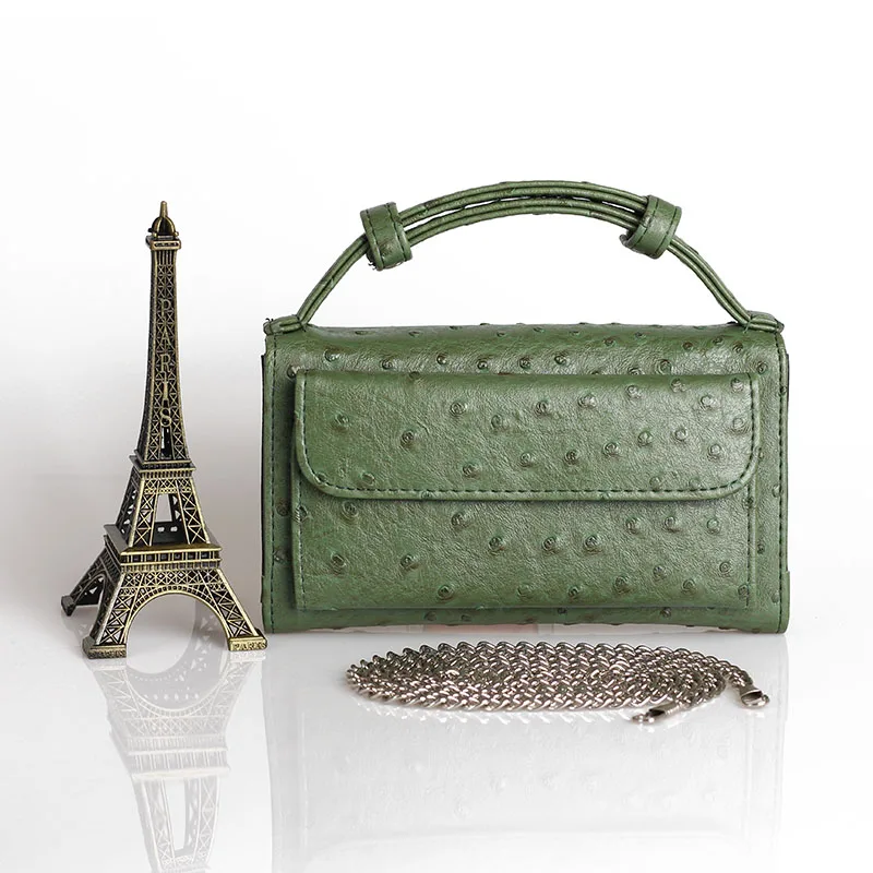 Ostrich Green TOPHIGH, модные женские кошельки-клатчи со змеиным узором, Аллигатор, натуральная коровья кожа, сумка на плечо, Длинный кошелек, женский кошелек - Цвет: Ostrich Green