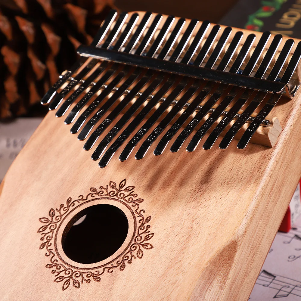 17 Key Kalimba Thumb Piano High Quality Wooden Mbira Body Musical Instrument Complete Set Of Accessories Piano Kalimba Gift