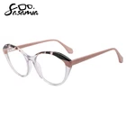Женские очки SASAMIA с оправой кошачий глаз, оптические очки по рецепту, женские модные очки, ацетатные оправы для очков, прозрачная оправа
