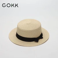 cokk summer hat women straw sun hat female beach travel wide brim ladies hats sunhat casual travel gorros
