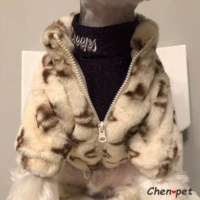 luxury soft dog hoodie pet cat puppy winter warm clothes french bulldog hoodie designer medium dog clothes for corgi poodle