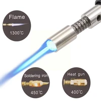 4 in 1 portable soldering iron kit 1300 celsius butane gas welding soldering blow pen cordless gas soldering iron to n0t9