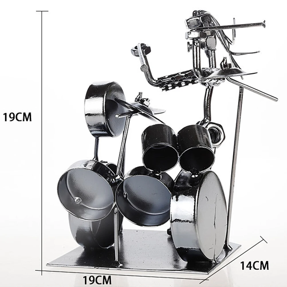 1pc Drum Model Creative Iron Decorative Durable Set for Home Shop Classroom Office | Дом и сад
