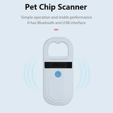 Pet Microchip Scanner ISO 11784 11785 FDX-B ID64 Handheld RFID Pet ID Tag Reader Mini Animal Electronic Chip Scanner