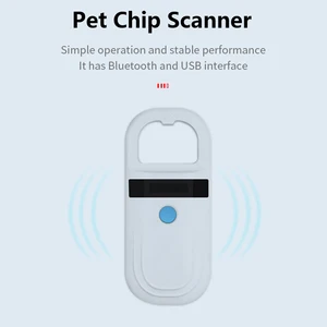 pet microchip scanner iso 11784 11785 fdx b id64 handheld rfid pet id tag reader mini animal electronic chip scanner free global shipping
