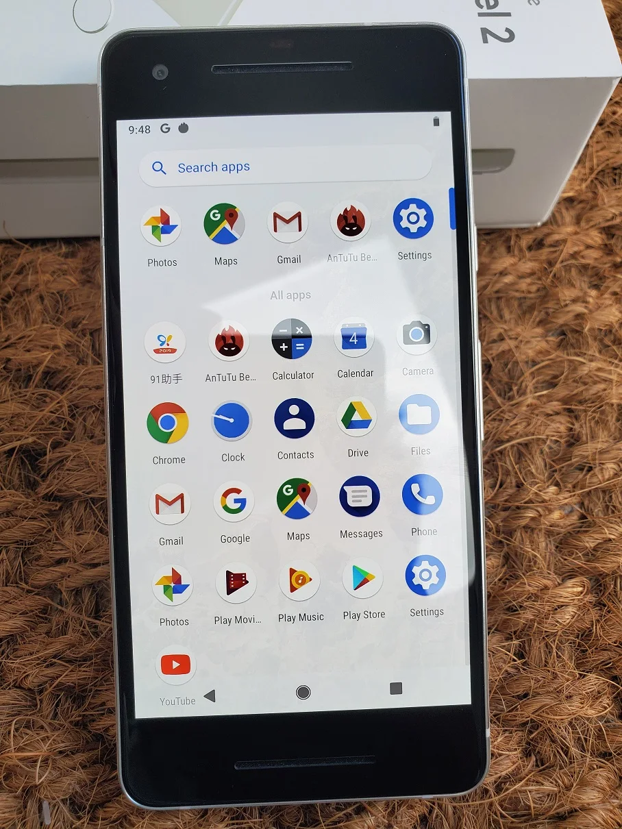 Версия США Оригинальный Новый Google Pixel 2 5 0 &quot4 ГБ ОЗУ 64 Гб/128 Гб ПЗУ Восьмиядерный