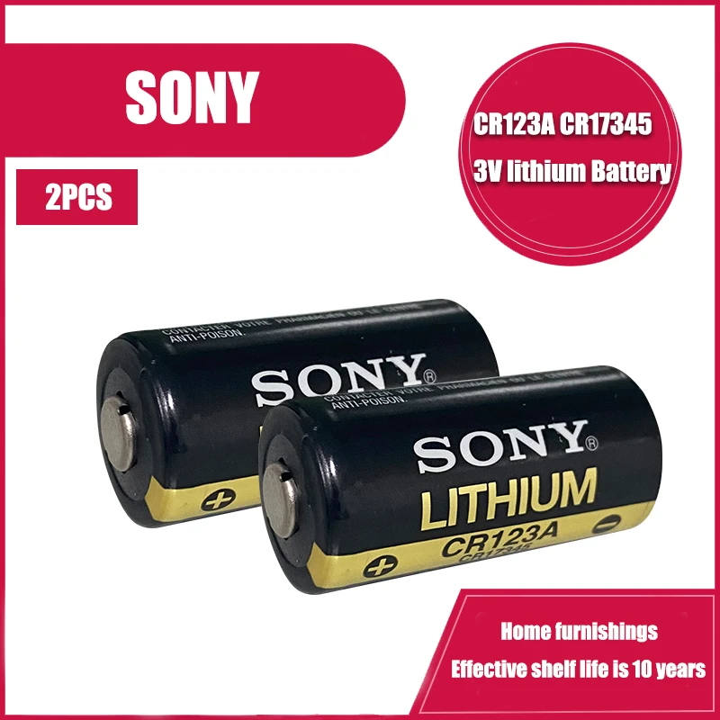 Аккумуляторы Sony CR123 CR17345 16340 cr123a 3 в неперезаряжаемые батареи для камеры счетчик