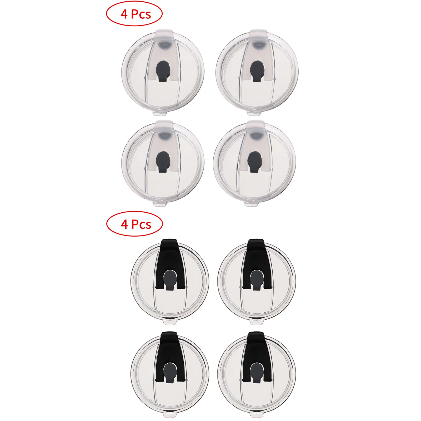 

4Pcs Splash Spill Proof Lids Coffee Mug Water Cup Lids for Thermoses Tumbler Cups Sealing Bottle Cover Thermo Cups Bottle Lids
