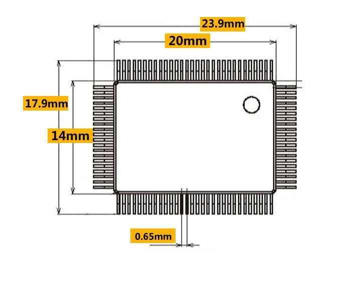 Фотоадаптер TQFP100 QFP100 IC АДАПТЕР LQFP100 тестовая розетка 0 65 мм|socket test|socket adaptersocket ic |