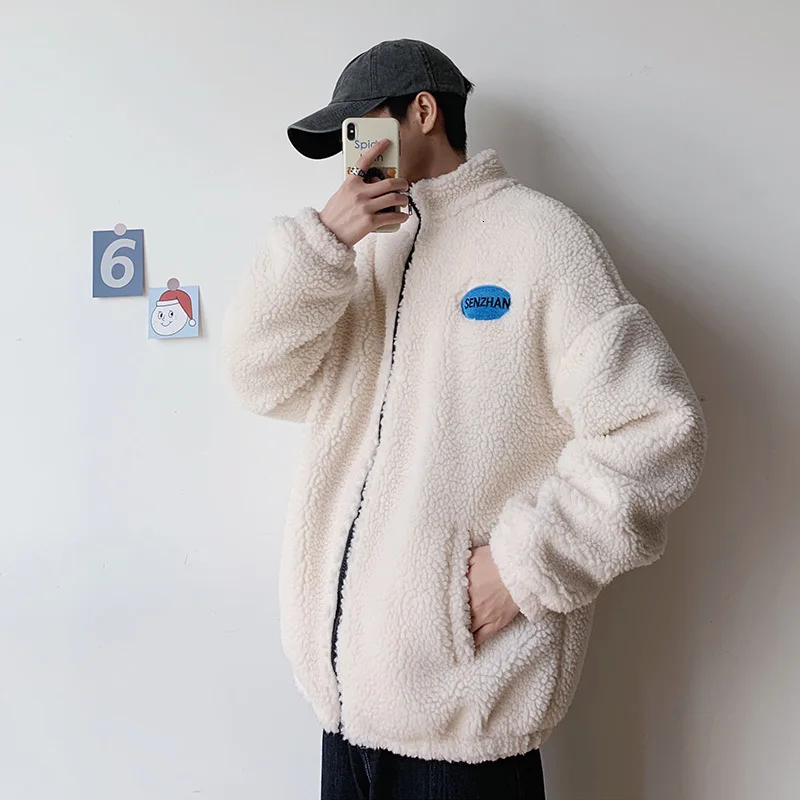 Новинка зимы 2019 Корейская версия утолщенного тренда из овечьей шерсти одежда для