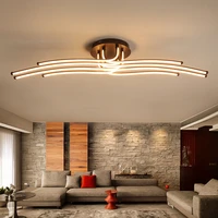 modern led ceiling lights creative coffee minimalism lamp for living room bedroom home lighting fixtures aluminum ceiling lamp