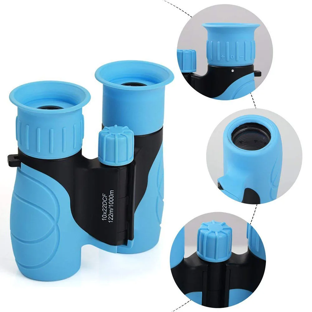 10X22 With Lanyard Bird Watching Hunting High Definition Hiking Traveling Compact Kids Adjustable Diopter Anti-fall Binocular |