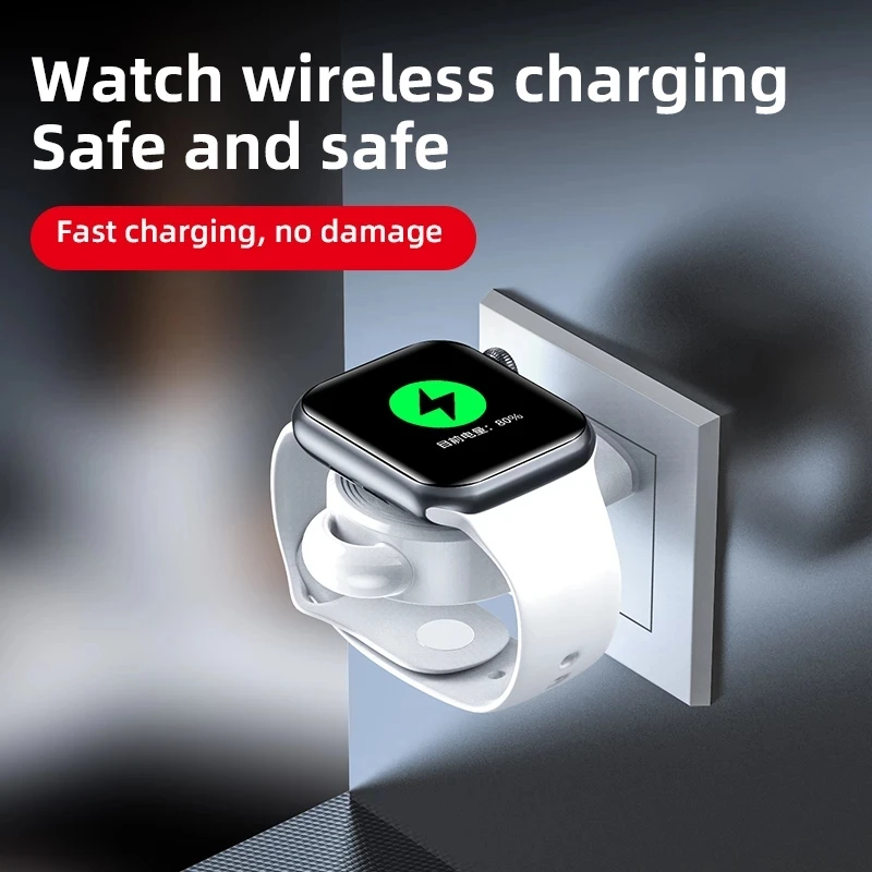 Беспроводное зарядное устройство 2 в 1 для Apple Watch 6 SE 5 4 зарядная док-станция