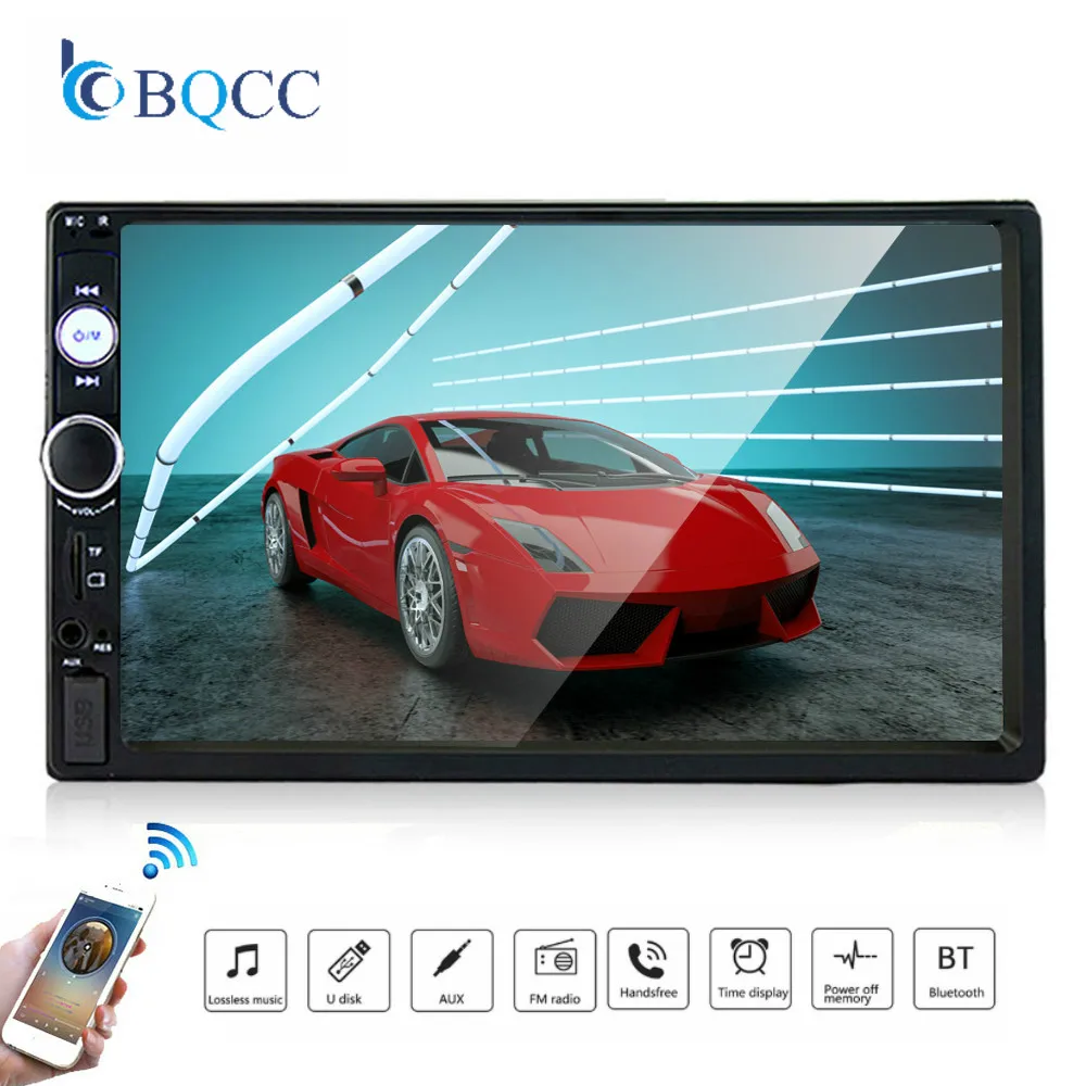 2 Din Автомобильный Радио мультимедийный плеер авторадио стерео Универсальный 7