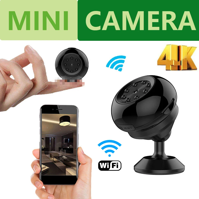 

HD ip-камера SQ17 мини-камера 4K портативная беспроводная Wifi микро-камера с дистанционным управлением угол обзора 150 градусов ночного видения Ви...