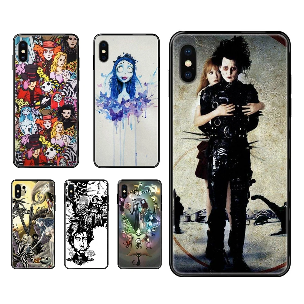 Черный мягкий персонализированный рисунок для Apple iPhone 5 5C 5S SE SE2020 6 6S 7 8 11 12 Plus Pro X XS